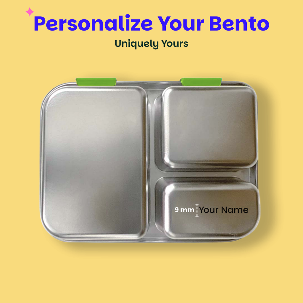 3 Compartment easy open-close Lunchbox - Matcha