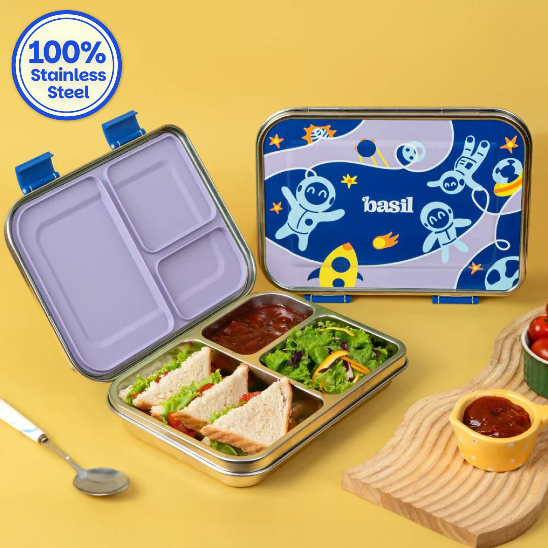 3 Compartment easy open-close Lunchbox - Super Swoosh