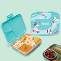 3 Compartment Stainless Steel Lunchbox with Plastic Lid - Wiggly Woof